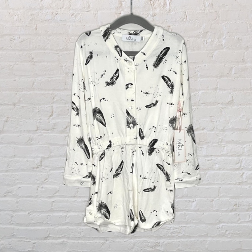 M&I Co. Slouchy Feather Romper